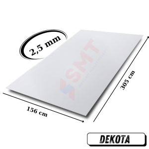 2.5 mm dekota foreks levha 156x305
