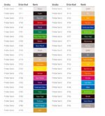 Unifol kesim folyosu renk kartelası