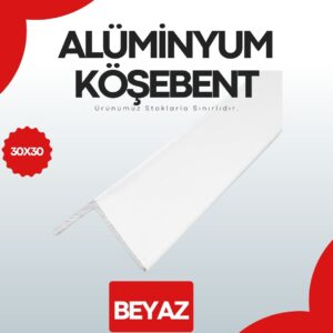 alüminyum köşebent beyaz