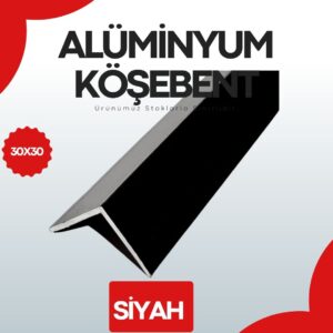 alüminyum köşebent siyah